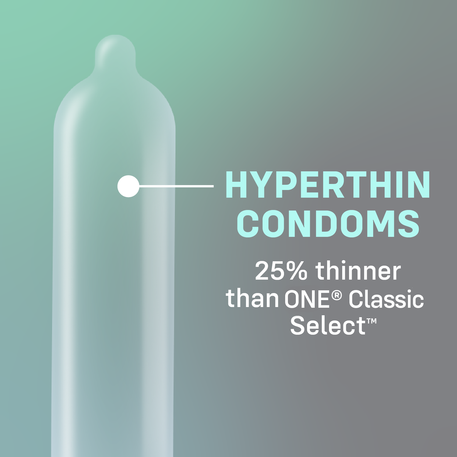 ONE «Vanish Hyperthin» 12 dünne Kondome mit Move Lube für ein natürliches Gefühl - vegan & ohne schädlichen Inhaltsstoffe